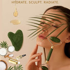 Gua Sha Facial Tool and Jade Roller Set –Anti-Aging Tools - Image 4