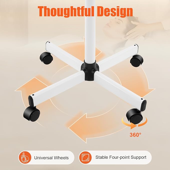 Professional Stand Facial Steamer w/Hot Mist – Adjustable Height, 360° Nozzle & - Image 4
