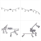 Globe Electric 59351 Payton 6-Light Foldable Track Lighting, Matte Silver - Image 7