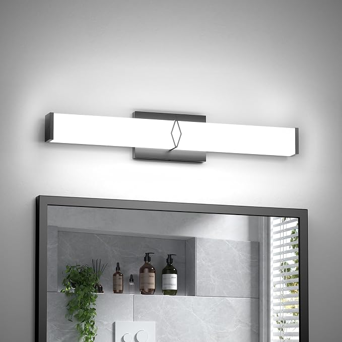 Modern Bathroom Light Fixtures, 24inch Dimmable LED Bathroom Vanity Lights Over by Unknown