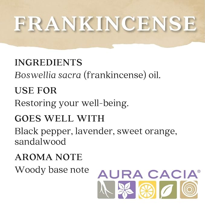 Aura Cacia Essential Oil, Meditative Frankincense, 0.5 Fluid Ounce, Packaging - Image 11