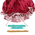 Adjustable Silk Satin Bonnet Hair Care Caps - Image 3