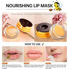 6PCS Bee Lip Balm Honey Pot Set, Moisturizing Propolis Mask, Hydrating - Image 8