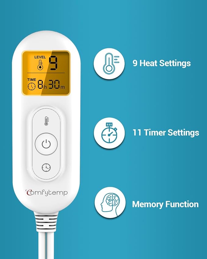 Heating Pad for Back, Comfytemp Mothers Day Gifts for Women Men Dad Mom - Image 3