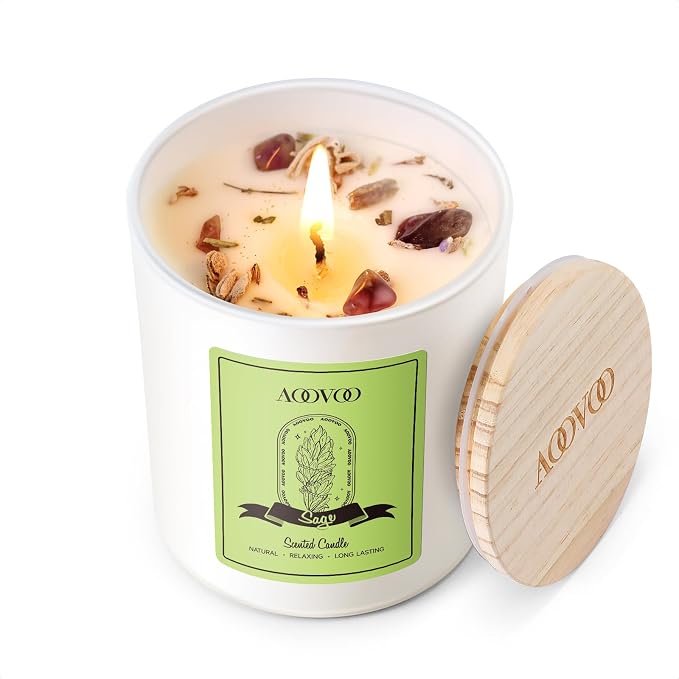 AOOVOO Sage Scented Candles for Women by AOOVOO
