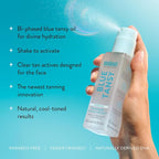 Minetan Clear Face Tan Mist | Blue Tansy Oil Infused Facial Self Tanning Spray - Image 3