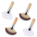 Thinp 4 Pcs Facial Brushes Esthetician Facial Brush Fluffy Fan Brushes Face by Thinp