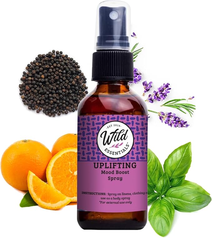 Wild Essentials All Natural Essential Oil Sprays, 2 Ounce, Organic Witch Hazel by WildEssentials