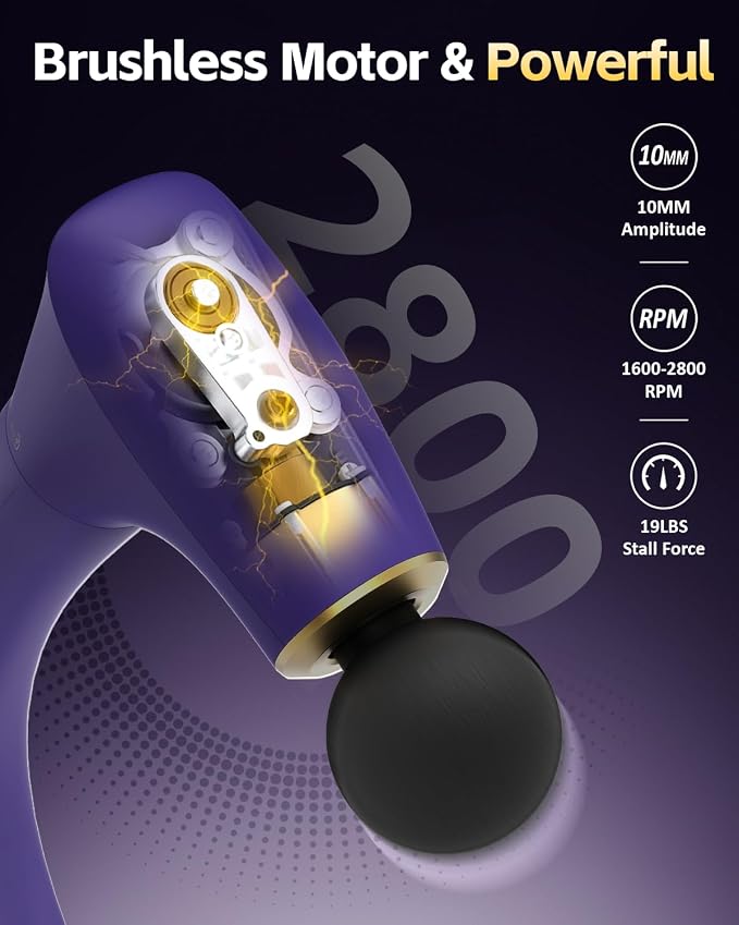 2-in-1 Detachable Muscle Massage Gun Deep Tissue - Image 6