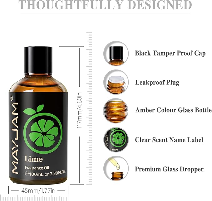MAYJAM 100ML/3.38FL.OZ Lime Fragrance Oils - Image 7