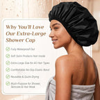 Extra Large Waterproof Shower Cap - Image 6