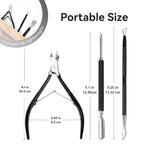 Makartt Cuticle Trimmer Set: Professional Cuticle Nipper and 2 Cuticle Pushers - Image 6