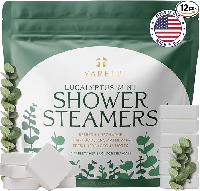 Yareli Eucalyptus Mint Shower Steamers Aromatherapy – Potent Essential Oils by YareliBathandBeauty