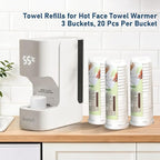 Towel Refills for Hot Face Towel Heater Machine, 3 Buckets - Image 5
