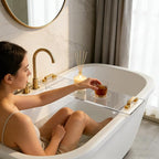 1CM Thick Clear Acrylic Bathtub Caddy - Image 5