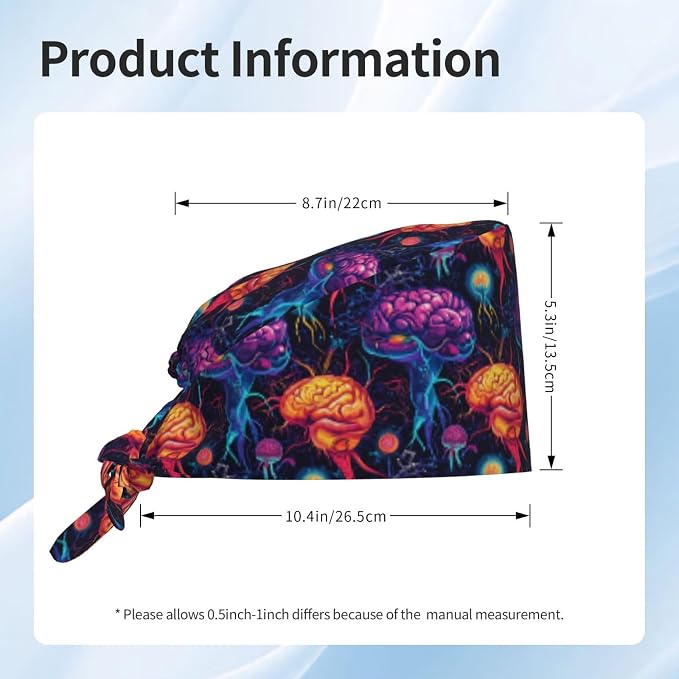 Alligator Ice Cream Working Cap, Scrub Cap - Image 5