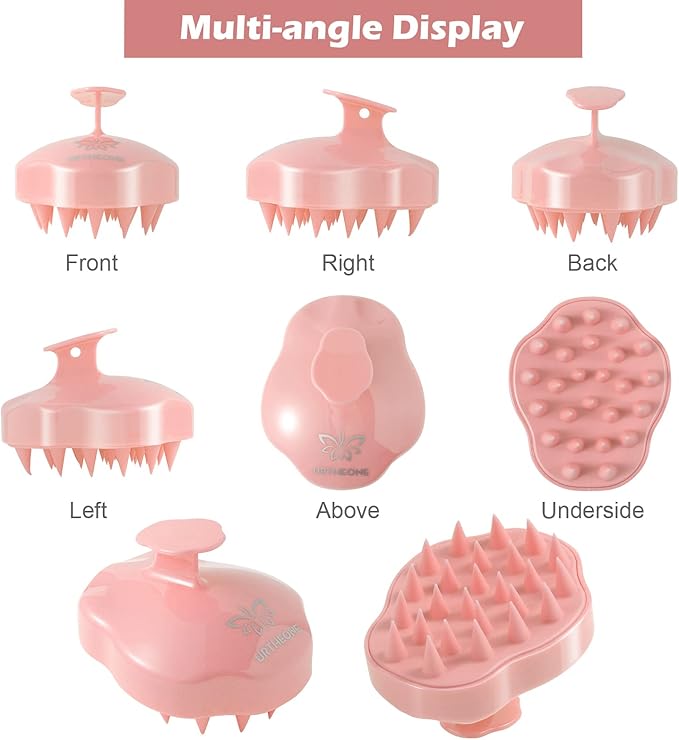 URTHEONE Hair Scalp Massager Shampoo Brush, Soft Silicone Hair Brush - Image 3