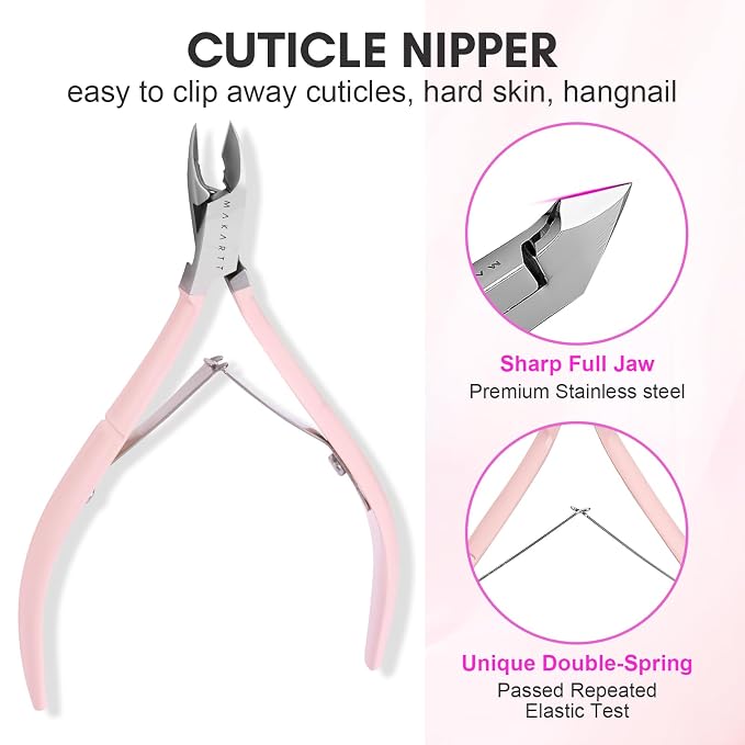 Makartt Cuticle Trimmer with Cuticle Pusher, Nail Scraper - Image 3