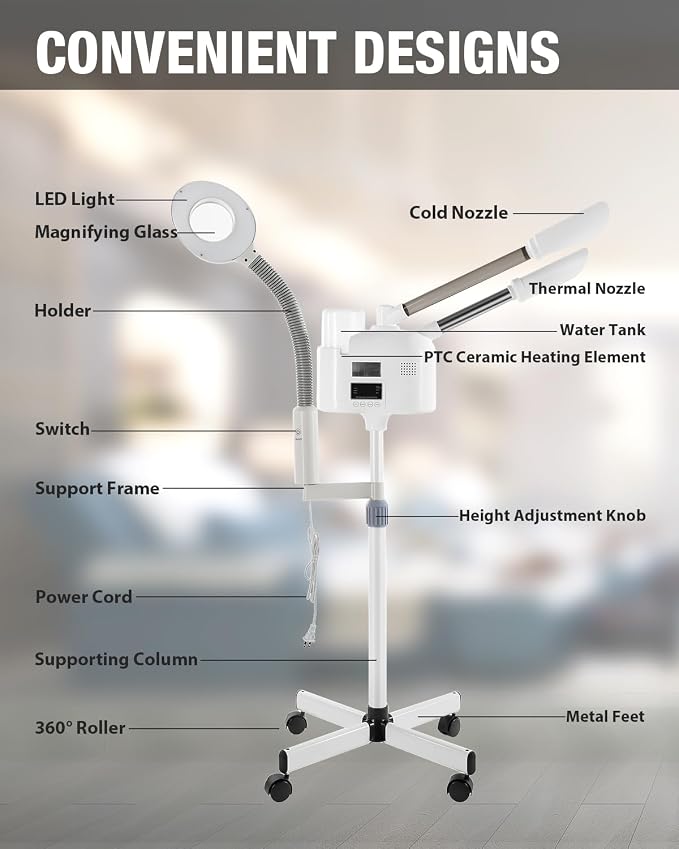 Professional Facial Steamer 3 in 1 Steamer - Image 5