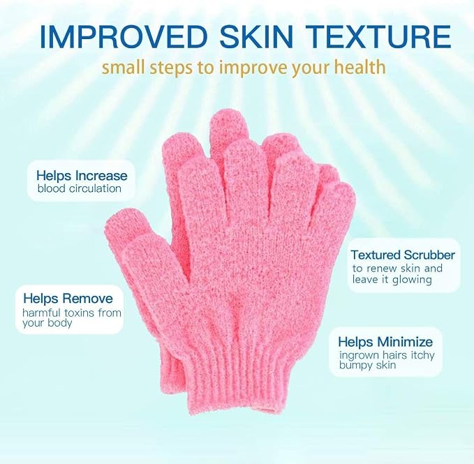 8 PCS ROTOPATA Deep Exfoliating Gloves Mitt - Image 3