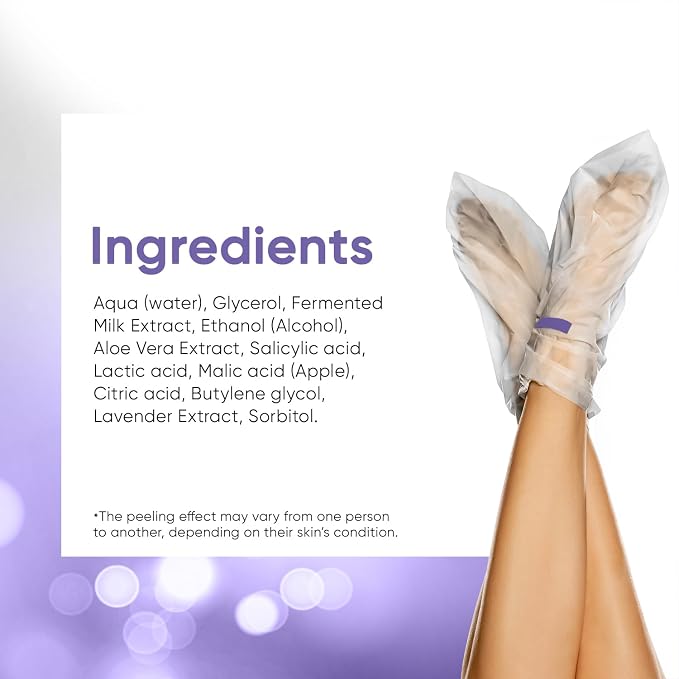 CÉLOR Foot Peeling Mask for Dry Cracked Feet | Foot Mask to Exfoliate Rough - Image 7