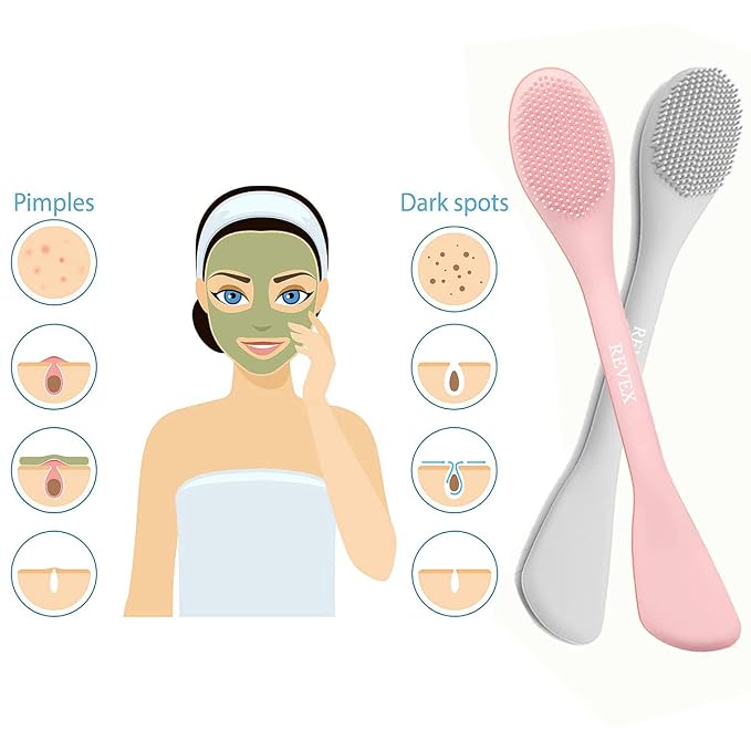 REVEX Silicone Face Mask Applicator, Face Scrubber, Exfoliating Pore Scrubber - Image 4