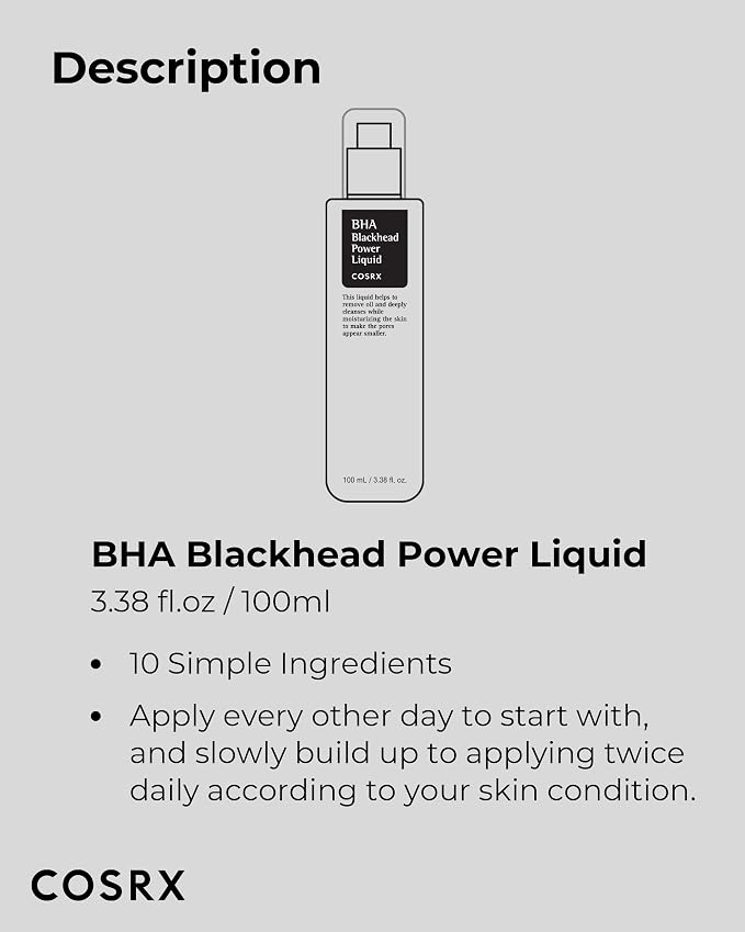COSRX Niacinamide 2% + BHA 4% Blackhead Exfoliant Toner 3.38 fl.oz / 100ml - Image 7