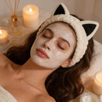 2 PCS Cute Cat Ear Spa Headband - Image 7