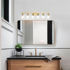 6 Light Gold Bathroom Vanity Light, Bathroom Light Fixtures - Image 7