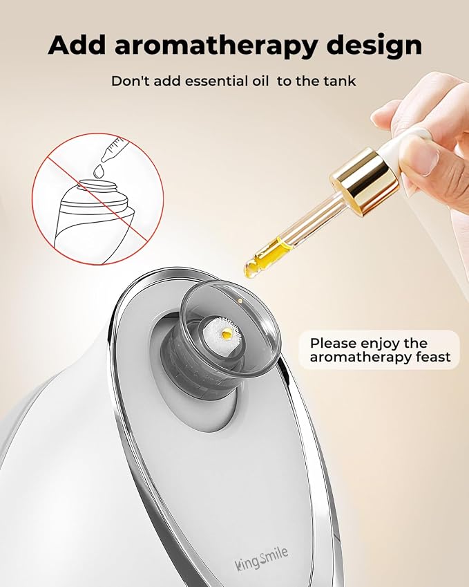 Kingsmile Facial Steamer for Face, 3 in 1 Face Steamer for Facial Deep Cleaning - Image 4