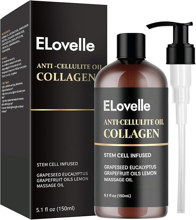 ELovelle Anti-Cellulite Massage Oil, Firming Body Massage Oil by Unknown
