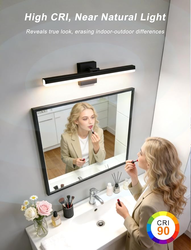 IZORRO Modern Bathroom Vanity Light 16 inch, 12W Dimmable Led Bathroom Light - Image 2