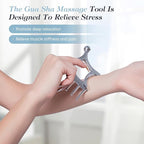 Metal Gua Sha Facial Tools, Portable Scalp Massage Tool, 5 in 1 Massage Comb - Image 7