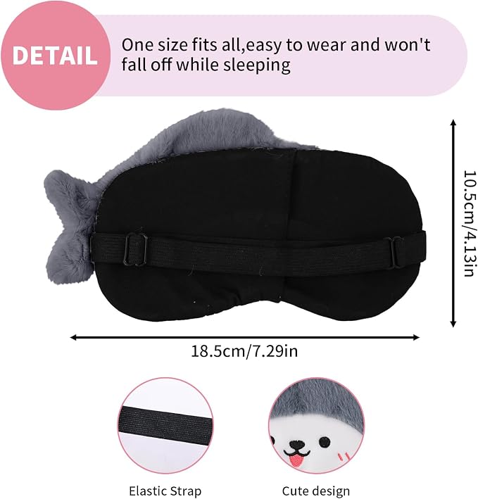 PERFECTSIGHT Sleep Eye Masks, Cute Sleep Eye Cover Lightweight Adjustable - Image 6