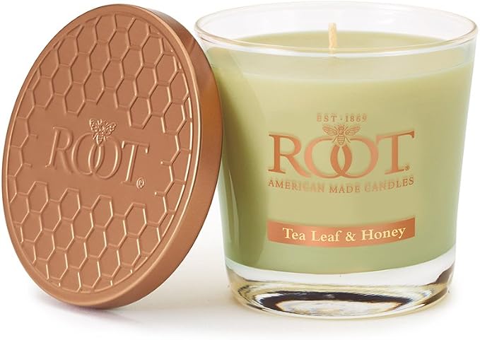 Root Candles Scented Candles Honeycomb Veriglass Premium Handcrafted Beeswax by RootCandles