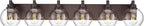 Oil Rubbed Bronze Bathroom Light Fixtures, 6-Light Bathroom Vanity Lights Over by Metwet