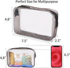 Tbestmax 10 Pcs Clear Cosmetic Bags Makeup Bags Portable Waterproof Travel - Image 2