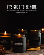 Craft & Kin Premium Vintage Leather Candle | Black Scented Candles - Image 6