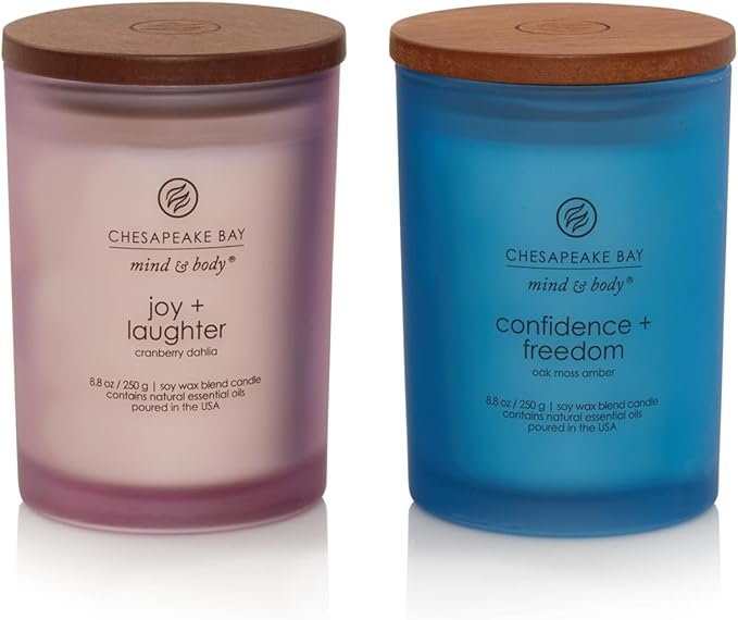 Chesapeake Bay Candle Medium Jar Candles | Joy + Laughter and Confidence + by ChesapeakeBayFragrance