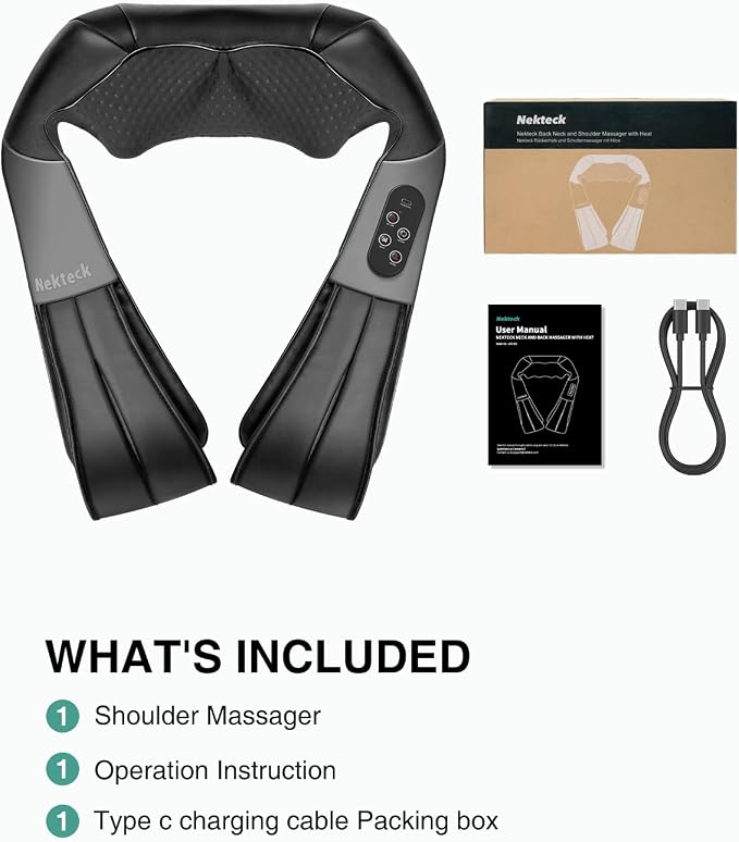 Nekteck Shiatsu Neck and Back Massager - Image 8