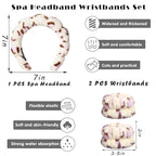 Tetizo Spa Headbands for Washing Face Wristband Set Sponge Makeup Skincare - Image 2