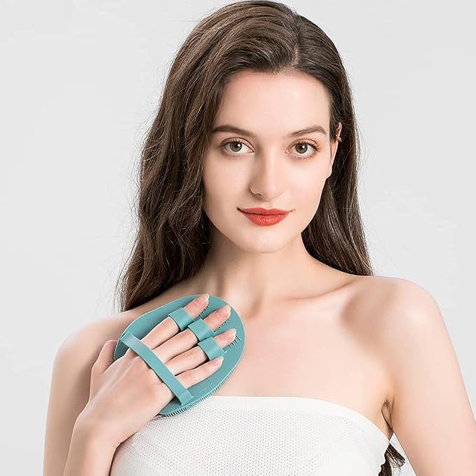 1 Pack Soft Silicone Shower Brush Body Wash Bath Exfoliating Skin Massage - Image 9