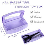 Gusnilo Nail Tool Sterilizer Box Disinfectant Jar Plastic Disinfectant - Image 2