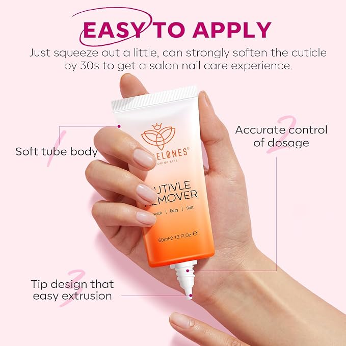 Modelones Cuticle Remover Cream Cuticle Softener Nail Repair - Image 3