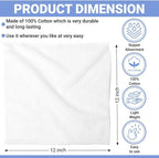 QUBA LINEN 100% Cotton Washcloth Set 24 Packs – Soft, Absorbent Face Towels - Image 7