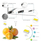 SineRise LED Modern Bathroom Vanity Light Fixtures, Chrome Modern Acrylic - Image 3