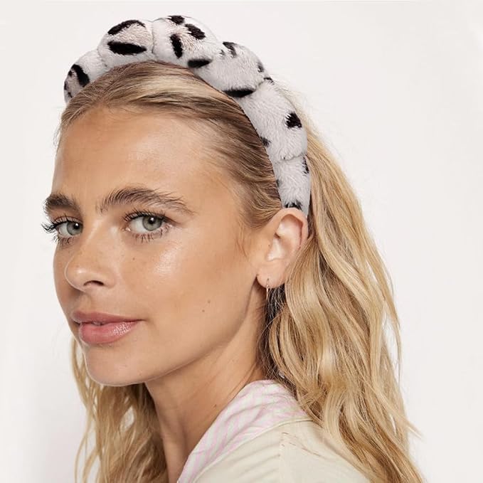 Tetizo Spa Headbands for Washing Face Wristband Set Sponge Makeup Skincare - Image 3
