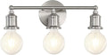 3-Light Vanity Light Fixture, Modern Brushed Nickel Wall Sconce Light Fixture by Makeyourlifeawesome