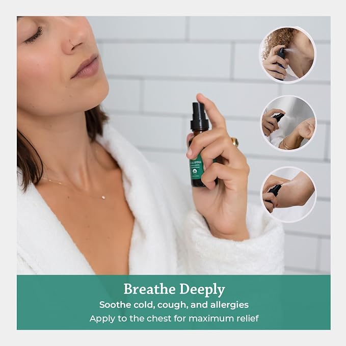 Silk Road Organic Eucalyptus Essential Oil Spray, 100% Pure USDA Certified - Image 3