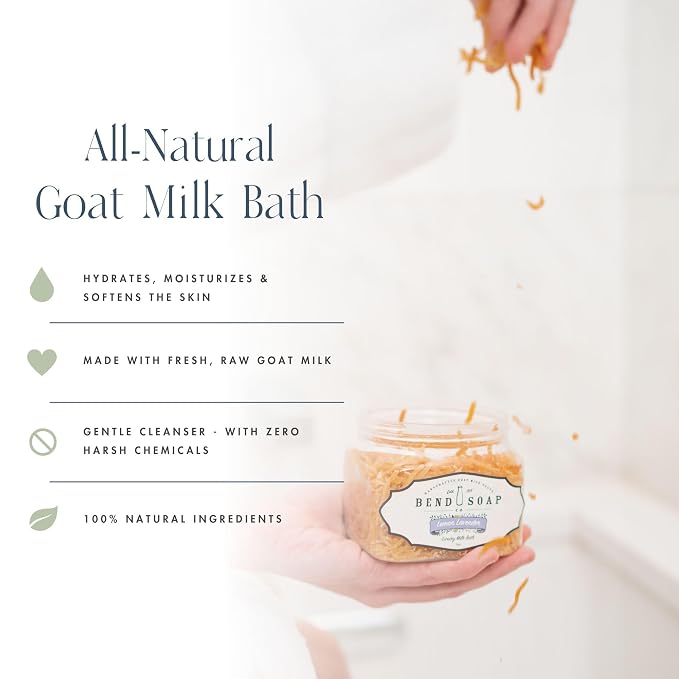 Bend Soap Company Milk Bath, 100% Natural Ingredients, Gentle Cleanser - Image 2